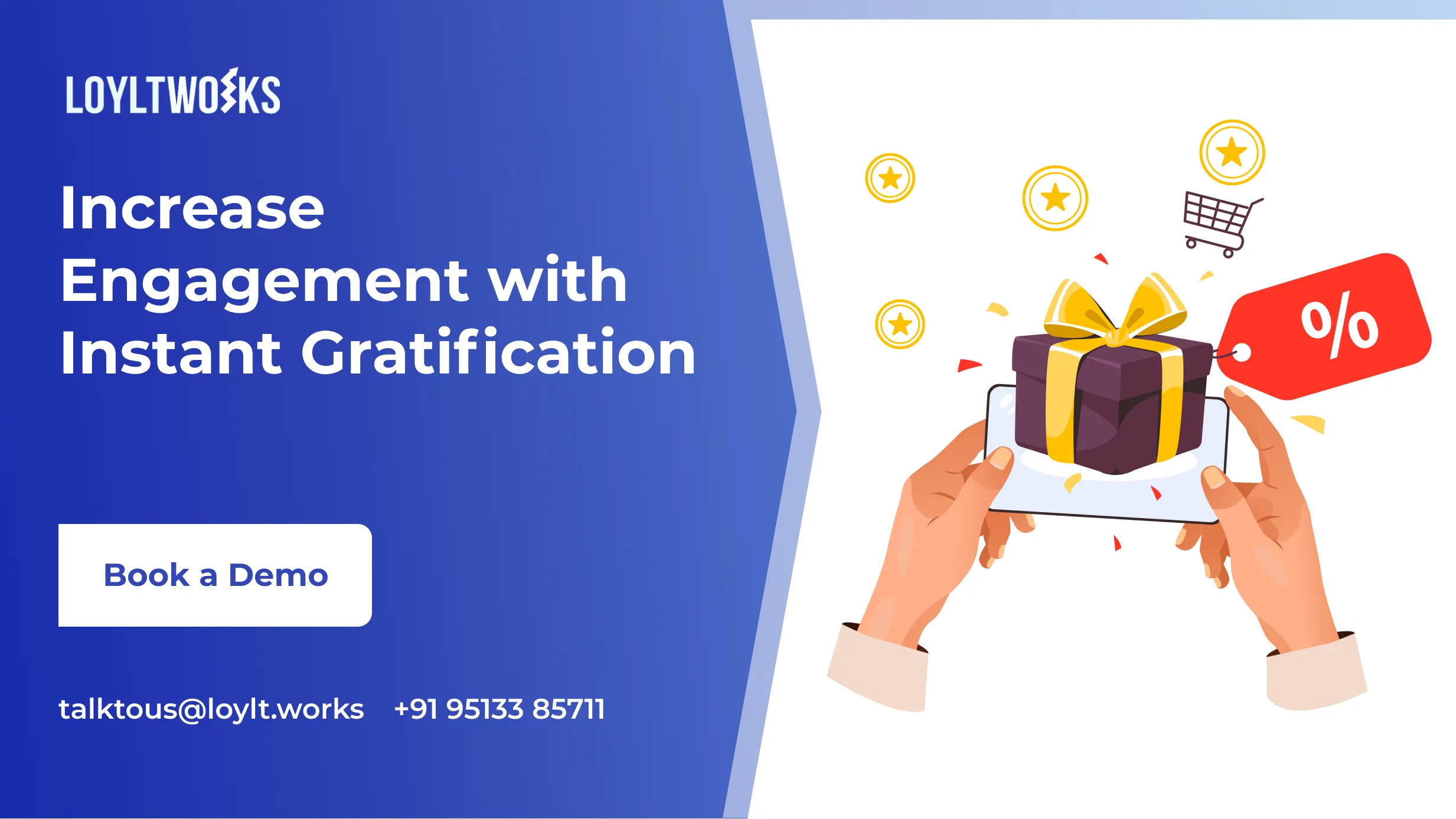 Instant gratification in a B2B loyalty rewards program