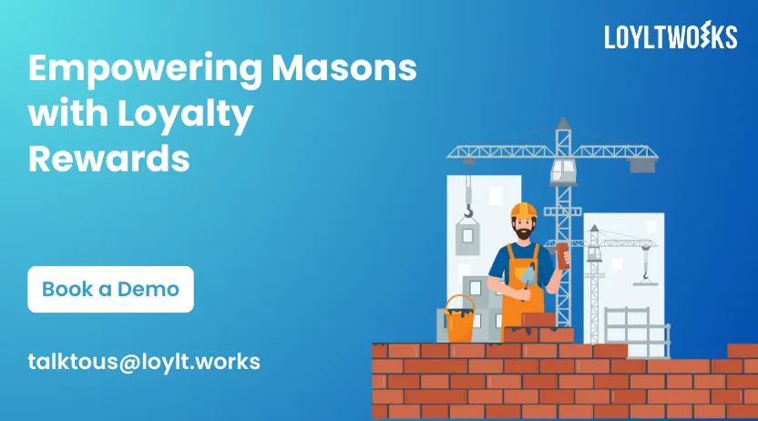 Masons earning rewards through a cement brand loyalty program