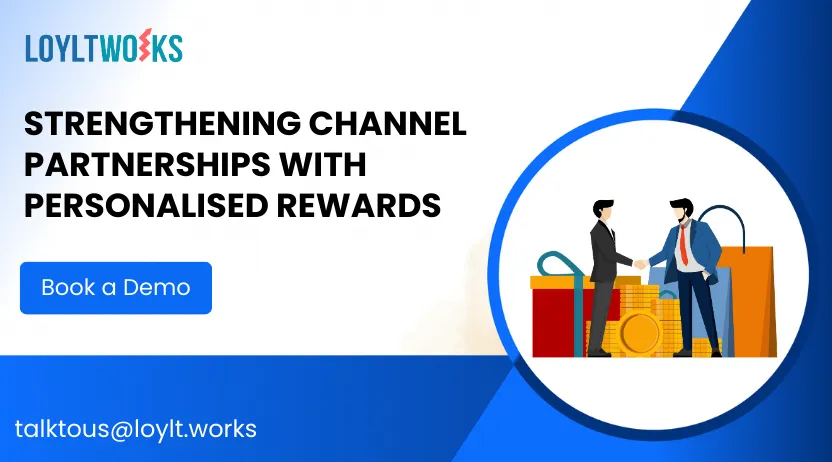 Trade partner receiving personalised reward to enhance loyalty