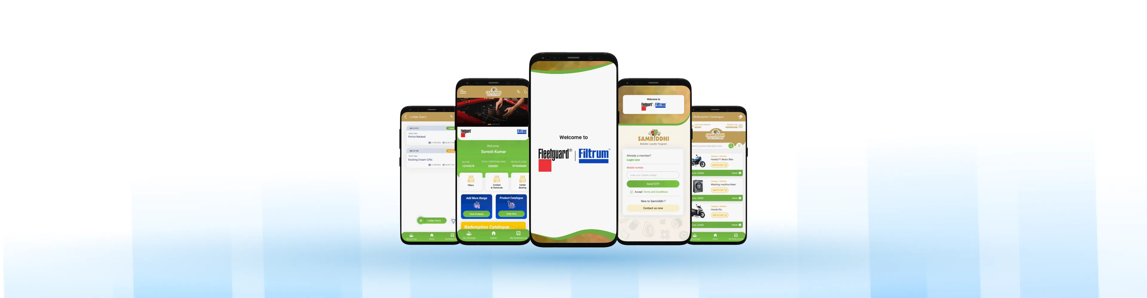Fleetguard Retailer Loyalty App Mock