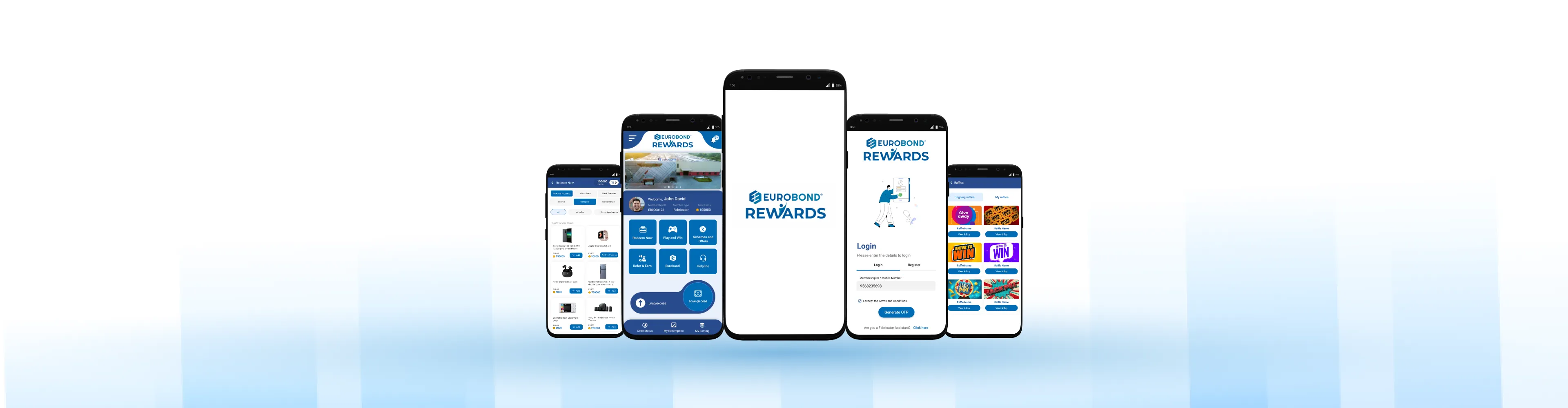 Wurobond Rewards Loyalty App Mock