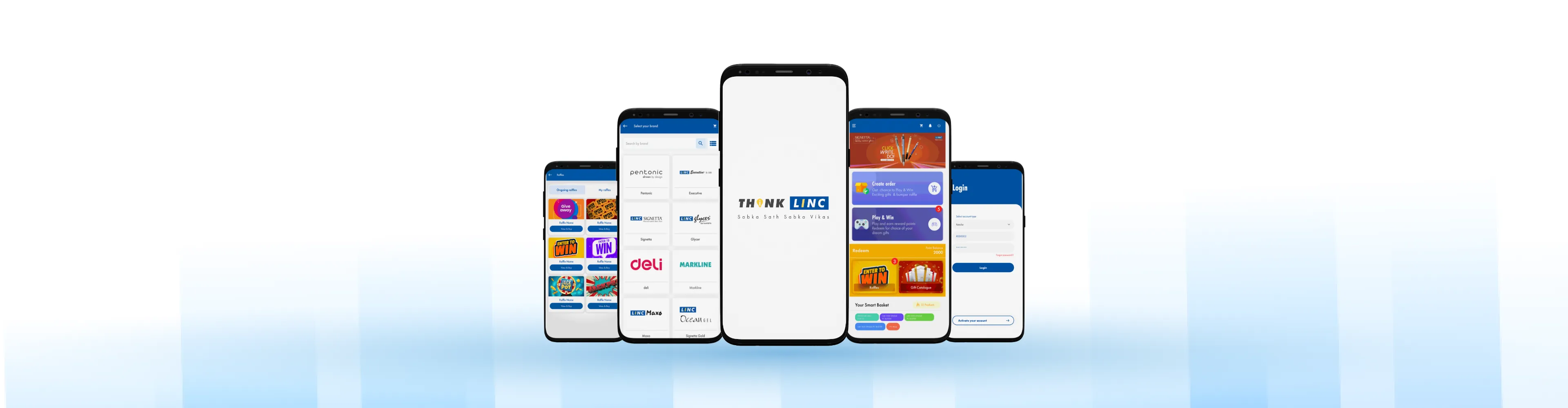 Think Linc Retailer Ordering & Loyalty App Mock