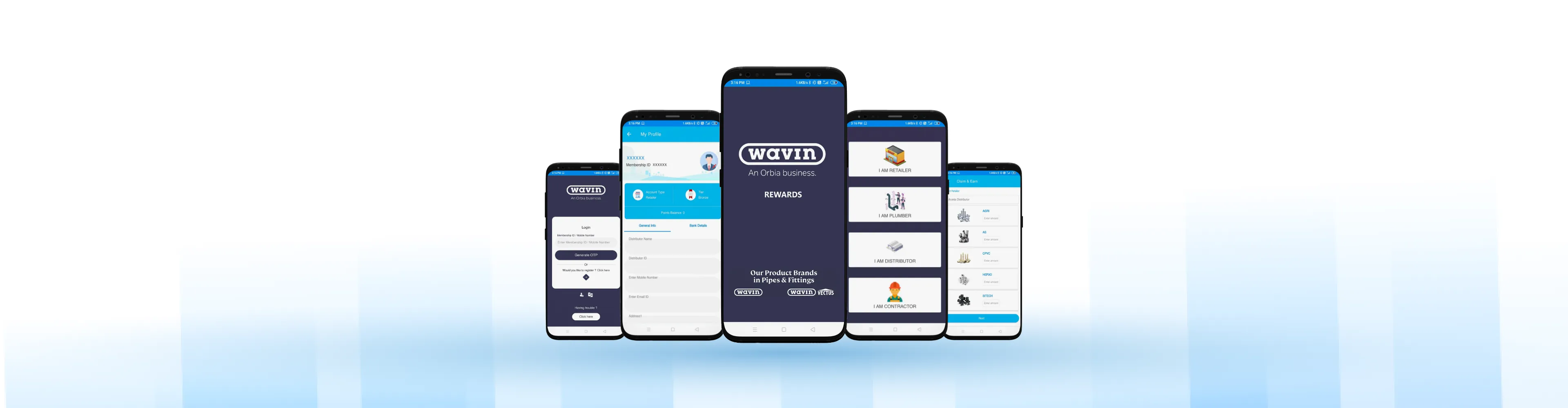 Wavin India Rewards App Mock